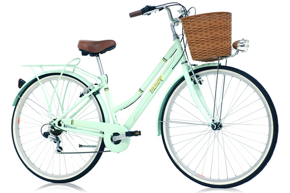 bicicleta,paseo,city,vintage,verde,monty,miniatura